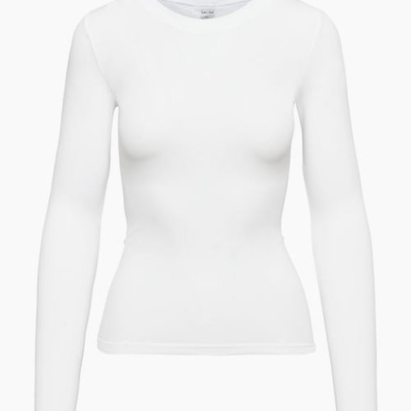 Aritzia Sunday Best SinchSeamless™ Willow Hip Longsleeve - White - With Tags! - Picture 1 of 6